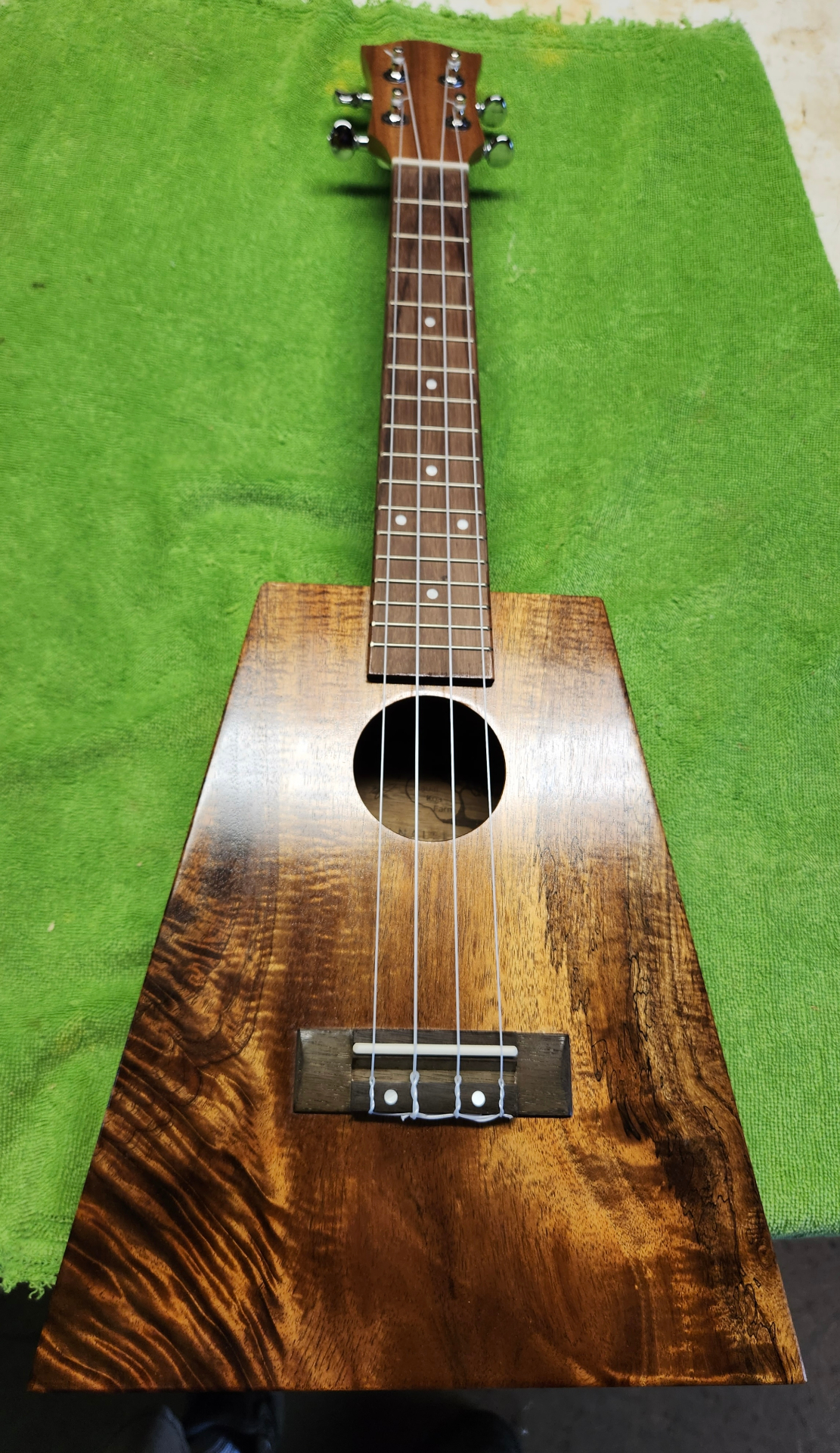 Handcrafted koa concert ukulele