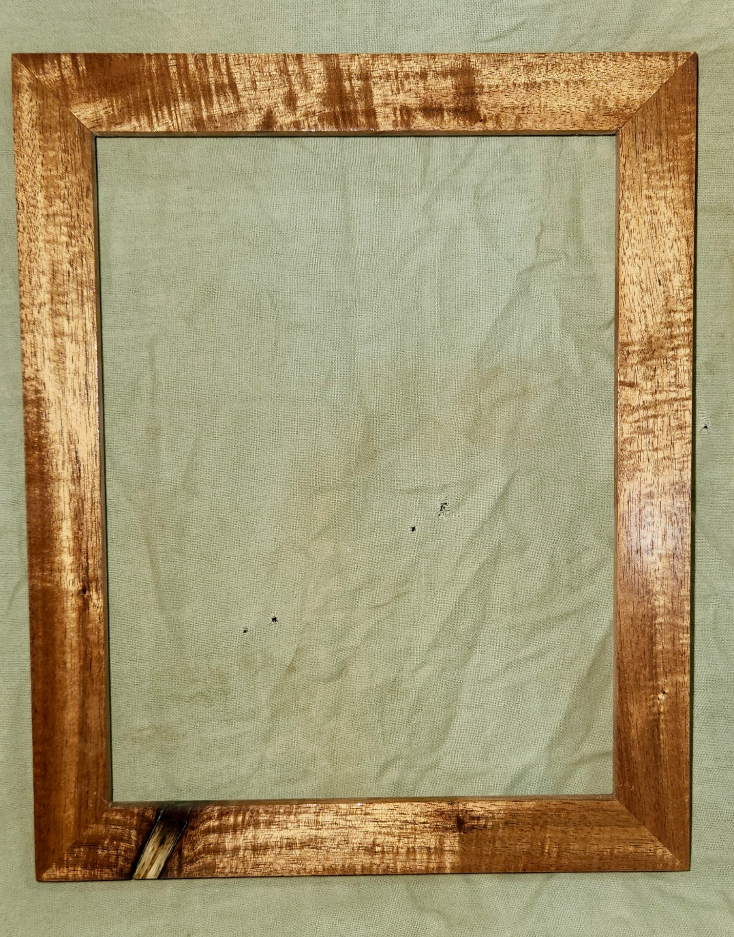 Curly koa picture frame